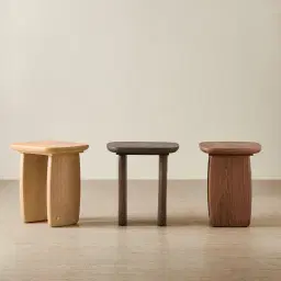 Sierra Light Wood Side Table - Wooden Top