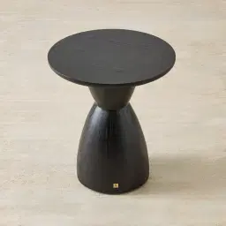 Xavier Black Wooden Side Table