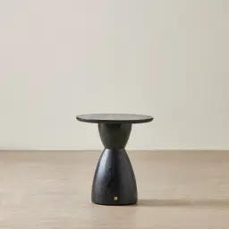Xavier Black Wooden Side Table