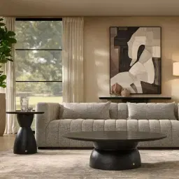 Xavier Black Wooden Side Table