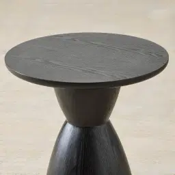 Xavier Black Wooden Side Table