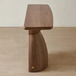 Xavier Walnut Brown Wooden Console Table