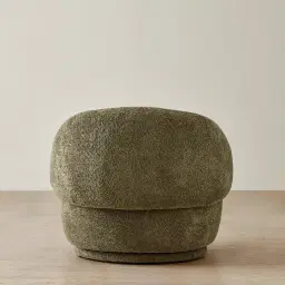 Verage Winter Moss Woven Fabric Swivel Occasional Chair