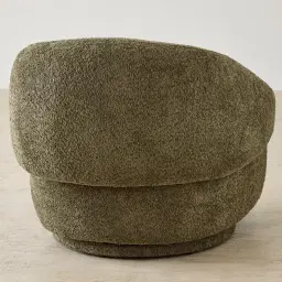 Verage Winter Moss Woven Fabric Swivel Occasional Chair