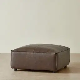 Lainey Chocolate Brown Sofa - Ottoman