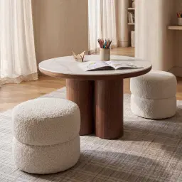 Polly Kids Stone Cream Play Stool
