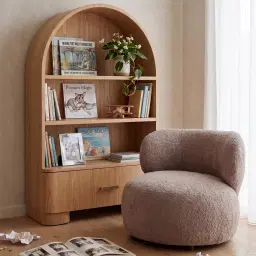 Terzetto Kids Light Oak Veneer Bookshelf