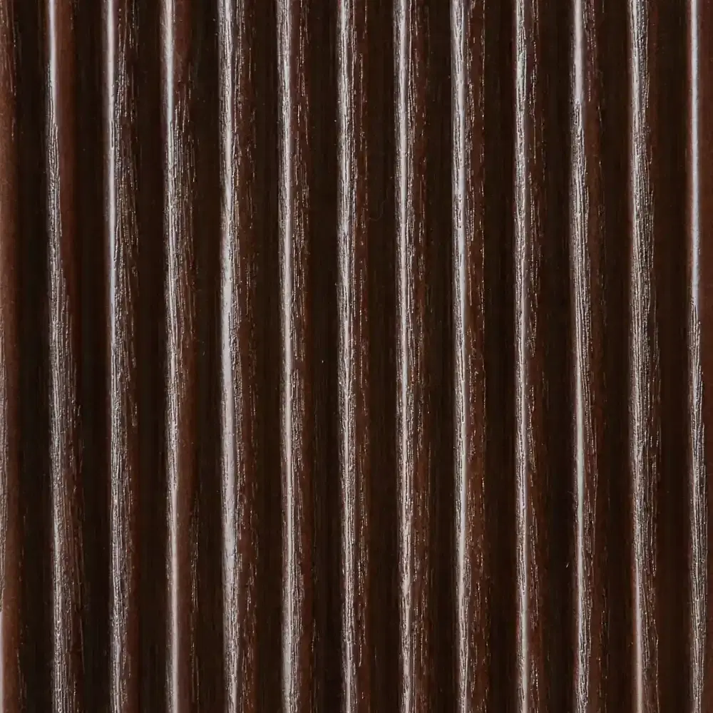 San Pierre Ebony Brown Ash Veneer Study Desk with Cream Travertine Finish Sintered Stone Top