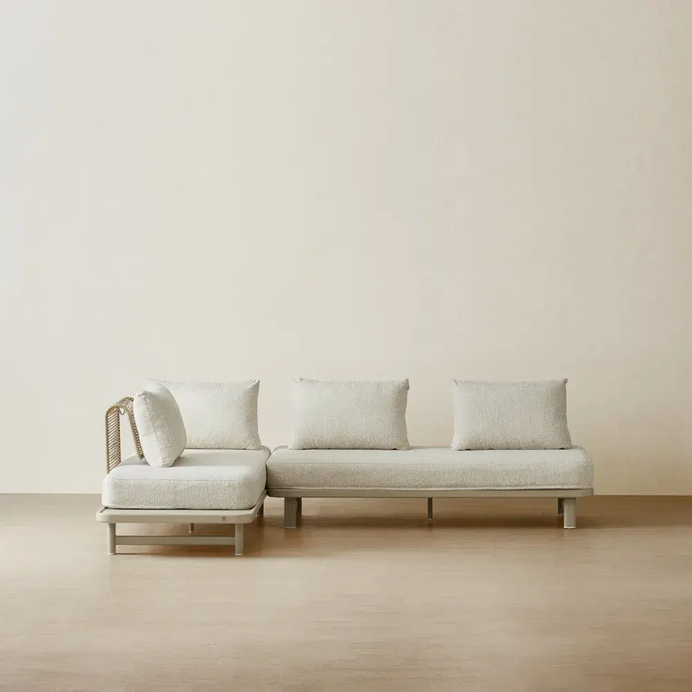 Luciana Matte Mocha 4-Seater Outdoor Sofa