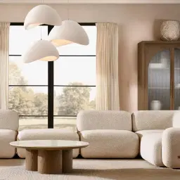 Terzetto Pandora Brown Sintered Stone Round Coffee Table High - Medium Brown Wooden Legs 90x45cm