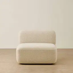 Capri Pearl Beige Modular 1 Seater Armless