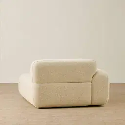 Capri Pearl Beige Modular Left Chaise