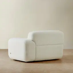 Capri Stone White Modular 1 Seater Right Arm