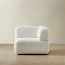 Capri Stone White Modular Corner Seat