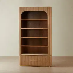 San Pierre II Light Brown Ash Veneer Bookshelf