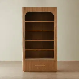 San Pierre II Light Brown Ash Veneer Bookshelf