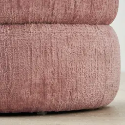 Polly Kids Dusty Pink Chenille Fabric Play Stool