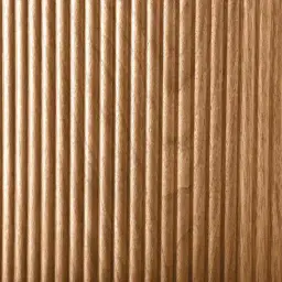 San Pierre Light Brown Ash Veneer Single Leg Rectangular Dining Table with Travertine Finish Sintered Stone Top - 270x120cm