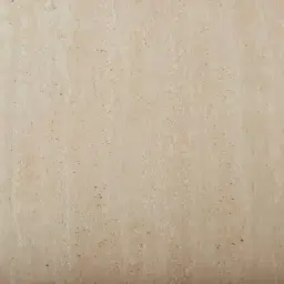 San Pierre Light Brown Ash Veneer Two-Leg Rectangular Dining Table with Travertine Finish Sintered Stone Top - 270x120cm