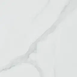 Archie Black Round Dining Table with White Sintered Stone Top - 120cm