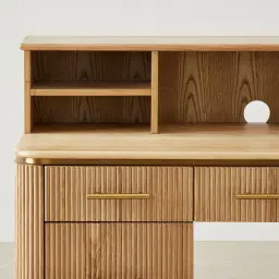 San Pierre Kids Light Brown Ash Veneer Study Desk