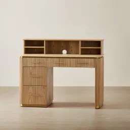 San Pierre Kids Light Brown Ash Veneer Study Desk