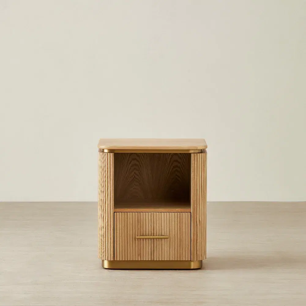 San Pierre Kids Light Brown Ash Veneer Bedside Table