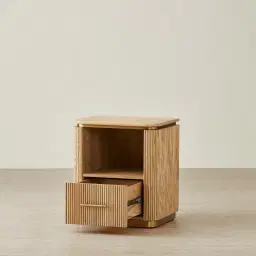 San Pierre Kids Light Brown Ash Veneer Bedside Table