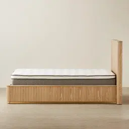 San Pierre Light Brown Ash Veneer King Single Bed
