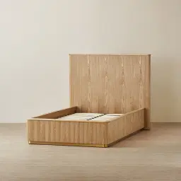 San Pierre Light Brown Ash Veneer King Single Bed