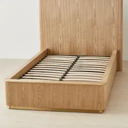 San Pierre Light Brown Ash Veneer King Single Bed