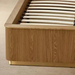 San Pierre Light Brown Ash Veneer King Single Bed