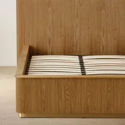 San Pierre Light Brown Ash Veneer King Single Bed