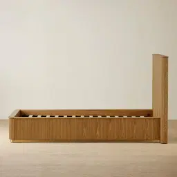 San Pierre Light Brown Ash Veneer King Single Bed