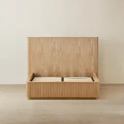 San Pierre Light Brown Ash Veneer Double Bed