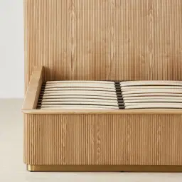 San Pierre Light Brown Ash Veneer Double Bed