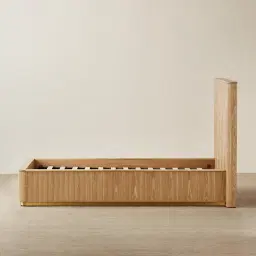 San Pierre Light Brown Ash Veneer Double Bed