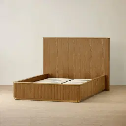 San Pierre Light Brown Ash Veneer Double Bed