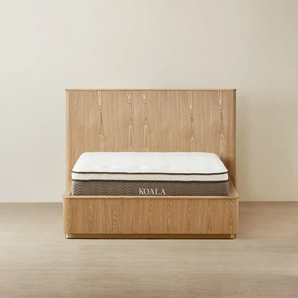 San Pierre Light Brown Ash Veneer Double Bed