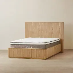 San Pierre Light Brown Ash Veneer Double Bed