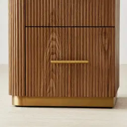 San Pierre Kids Toffee Brown Ash Veneer Study Desk