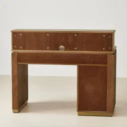 San Pierre Kids Toffee Brown Ash Veneer Study Desk