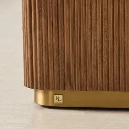 San Pierre Kids Toffee Brown Ash Veneer Bedside Table