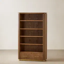 San Pierre Kids Toffee Brown Ash Veneer Bookshelf