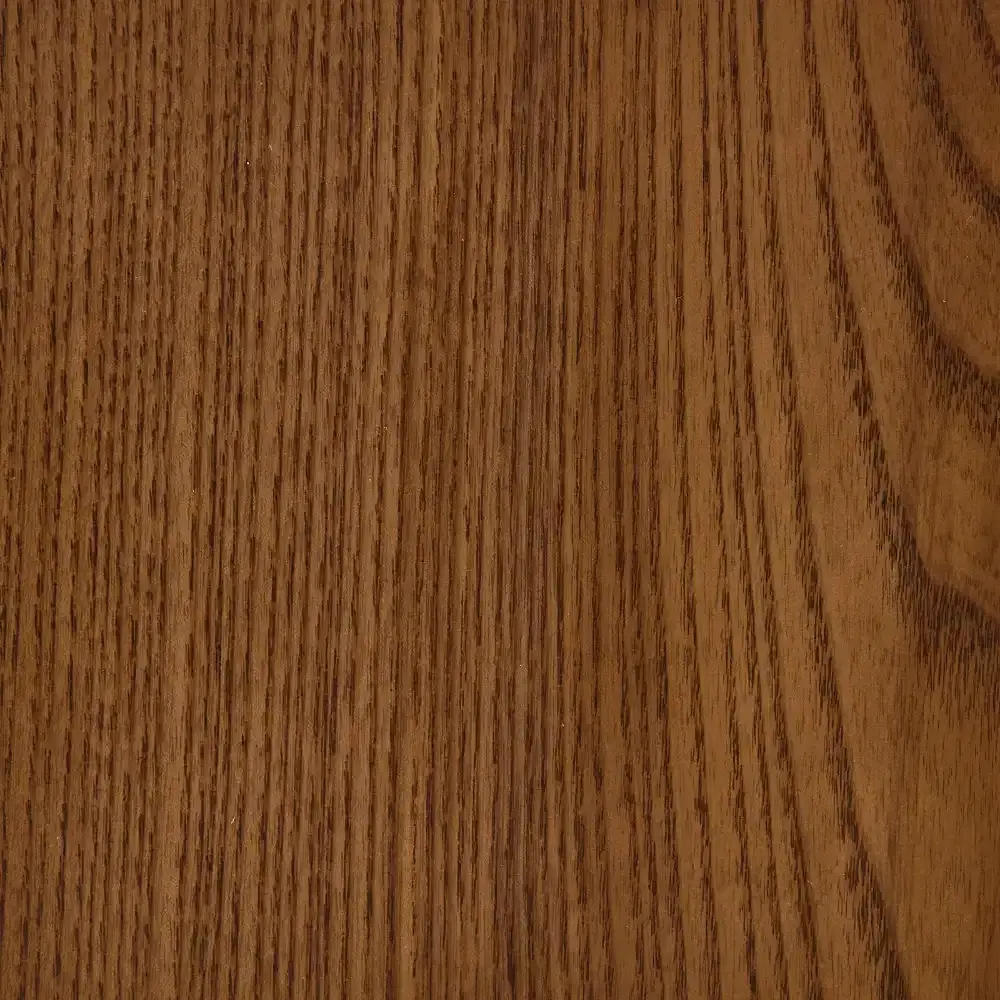 Portobello II Toffee Brown Ash Veneer Bedside Table - Pandora Brown Sintered Stone Top