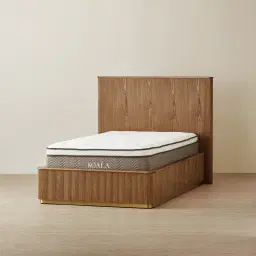 San Pierre Toffee Brown Ash Veneer King Single Bed