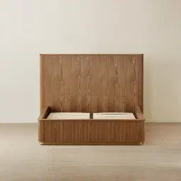 San Pierre Toffee Brown Ash Veneer Double Bed