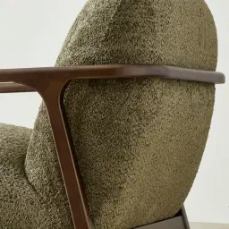 Delphine Winter Moss Woven Fabric Occasional Chair