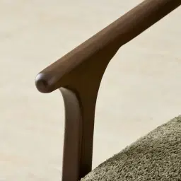 Delphine Winter Moss Woven Fabric Occasional Chair