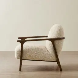 Delphine Mid Beige Fabric Occasional Chair